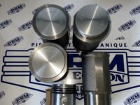 CHEMISES + PISTONS + SEGMENTS Ø 58 mm embase Ø 62.5 mm axe Ø 14 mm