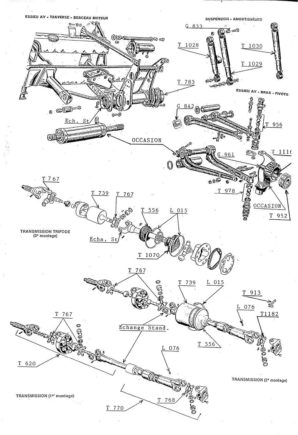 SUSPENSION & TRAIN AVANT - TRANSMISSION