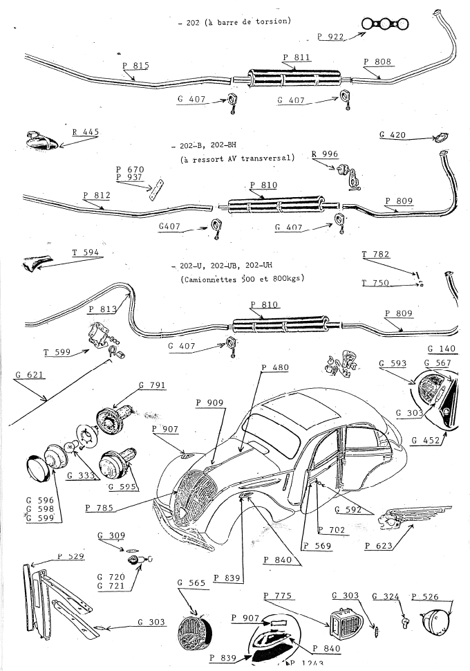 ECHAPPEMENT ET ACCESSOIRES CARROSSERIE