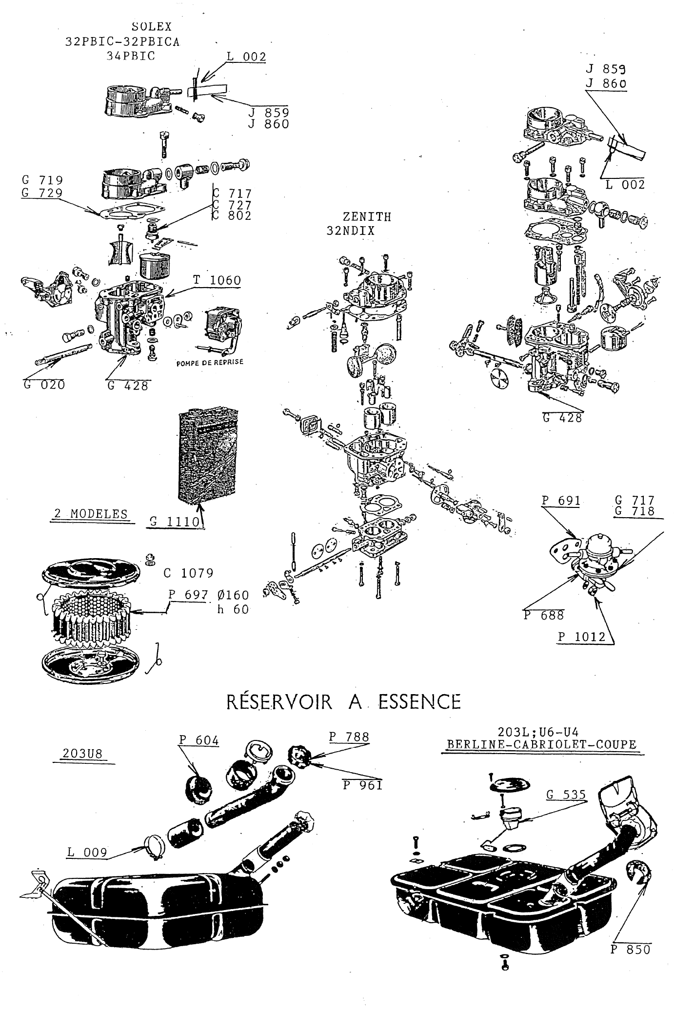 CARBURATION ET FILTRE A AIR