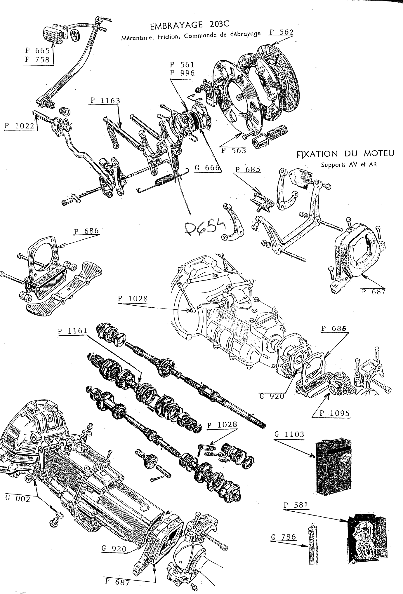 EMBRAYAGE ET SILENCBLOCS MOTEUR ET BOITE DE VITESSES