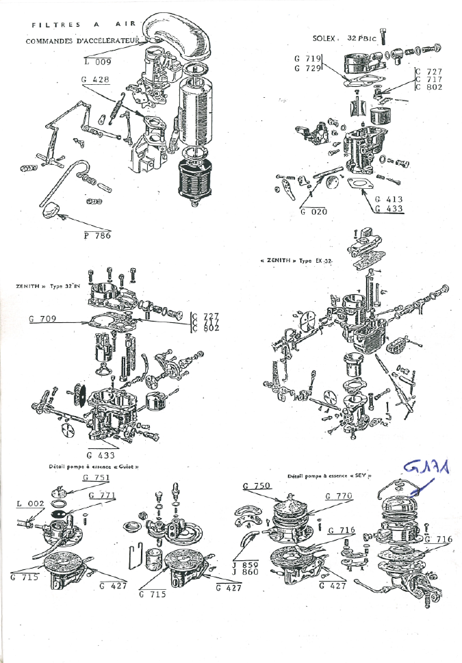 ALIMENTATION ESSENCE ET CARBURATION