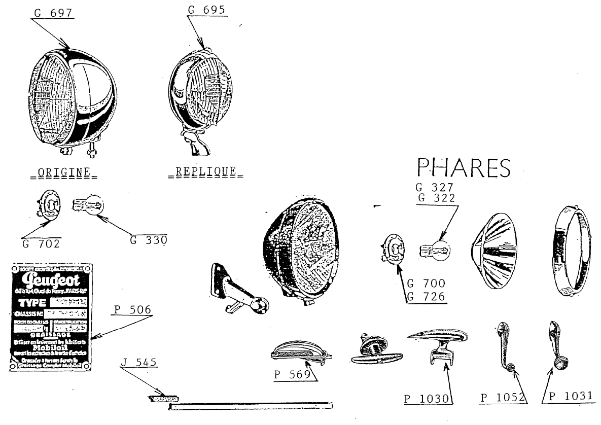 PHARE - ACCESSOIRES EXTERIEUR