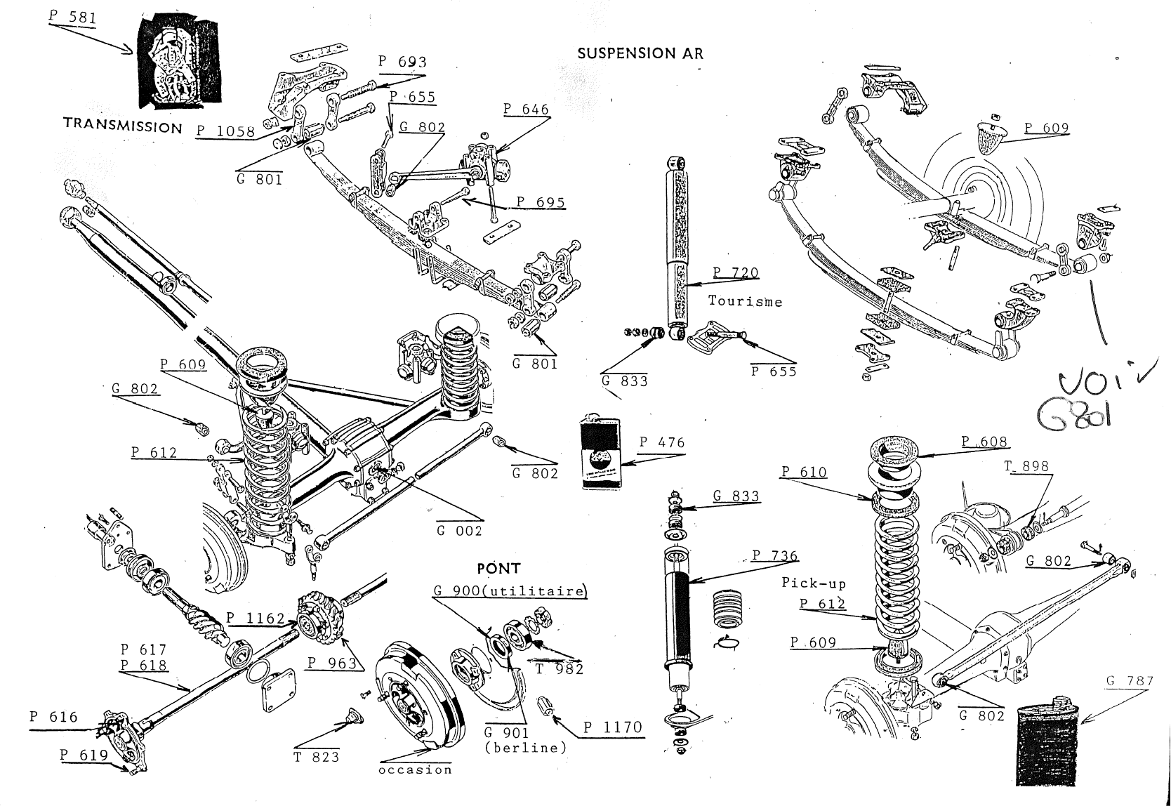 SUSPENSION ET PONT ARRIERE