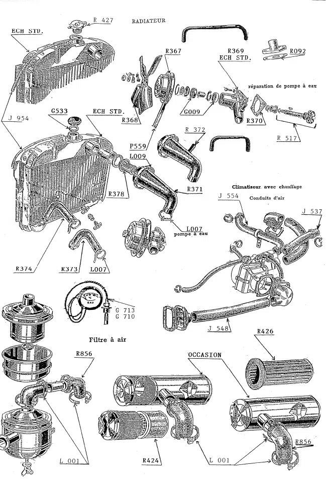 REFROIDISSEMENT ET FILTRE A AIR