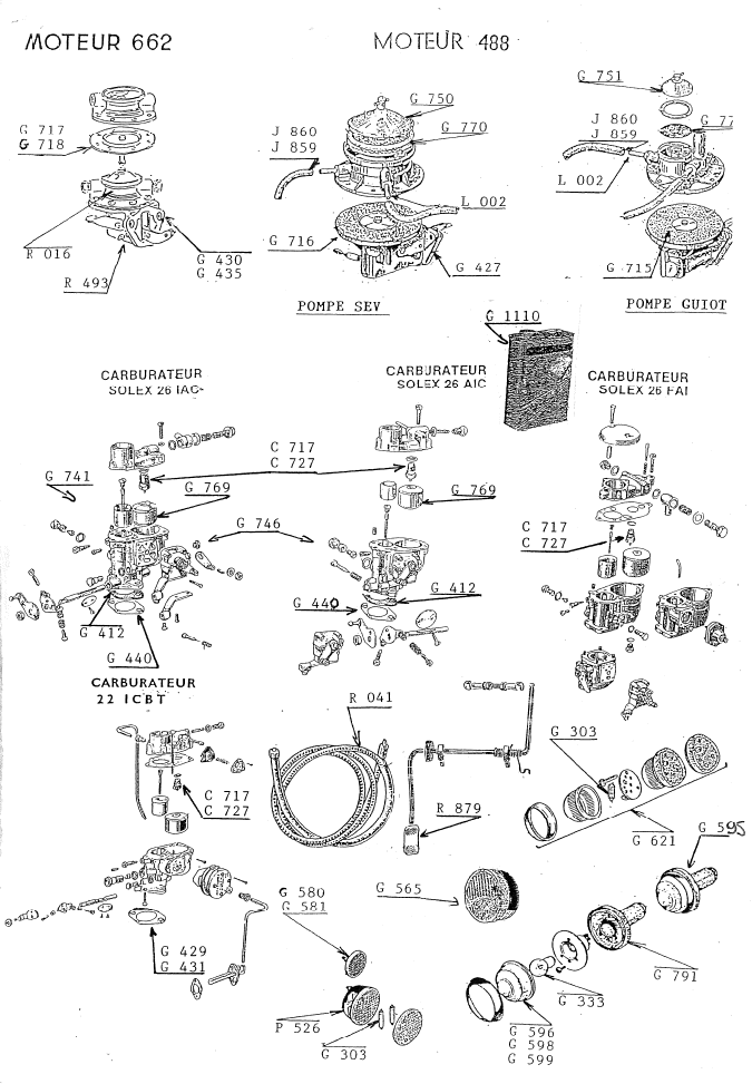 ALIMENTATION ESSENCE - CARBURATEUR - COMPTEUR