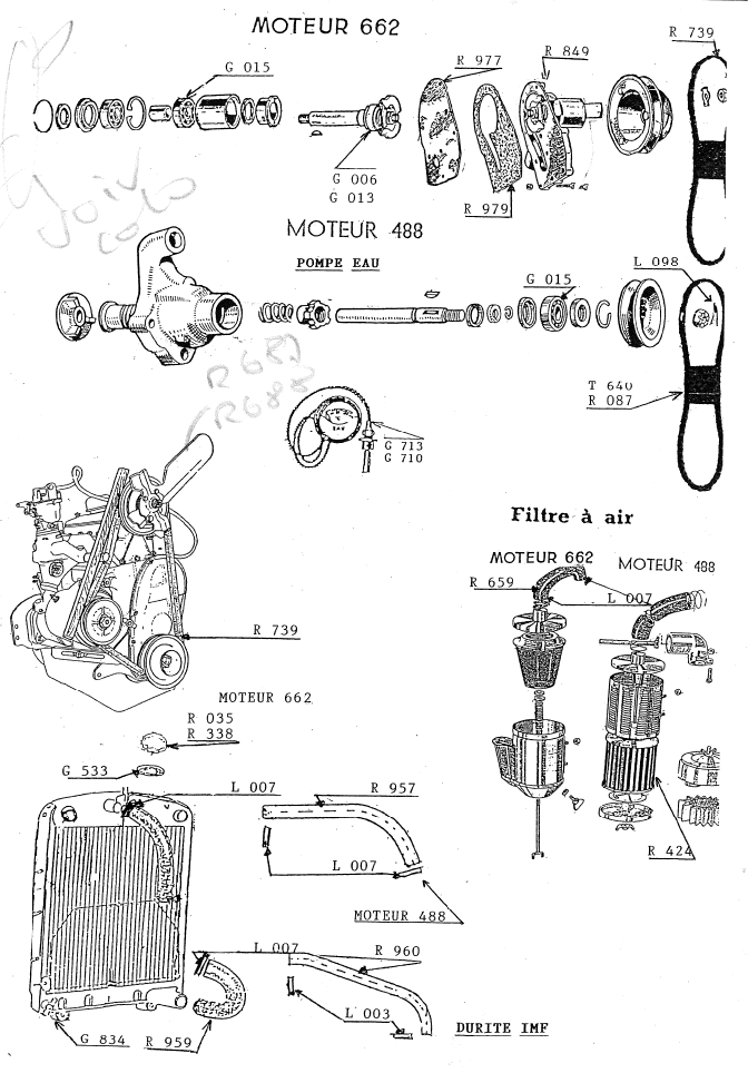 REFROIDISSEMENT ET FILTRE A AIR