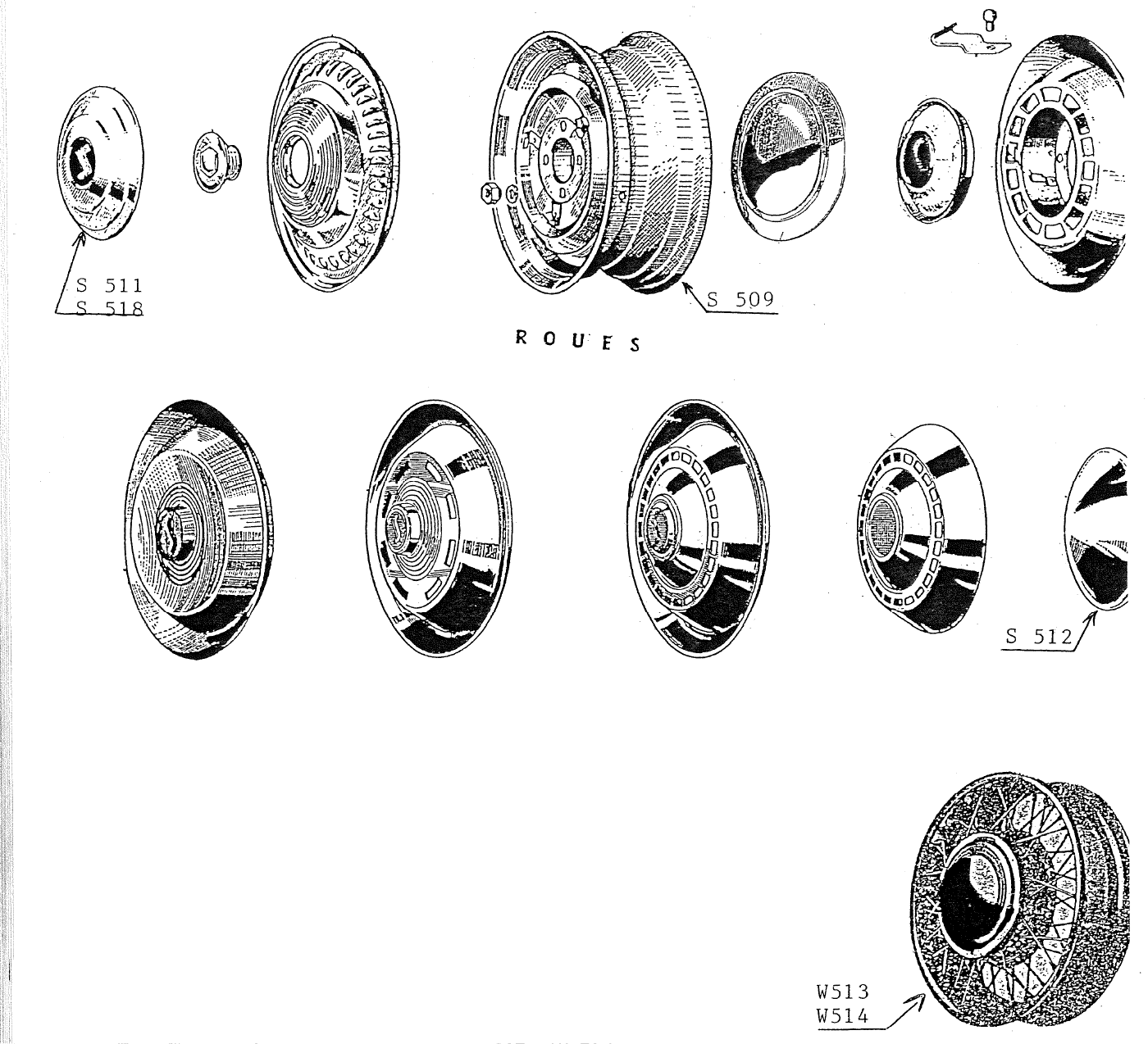 ROUES ET ENJOLIVEURS