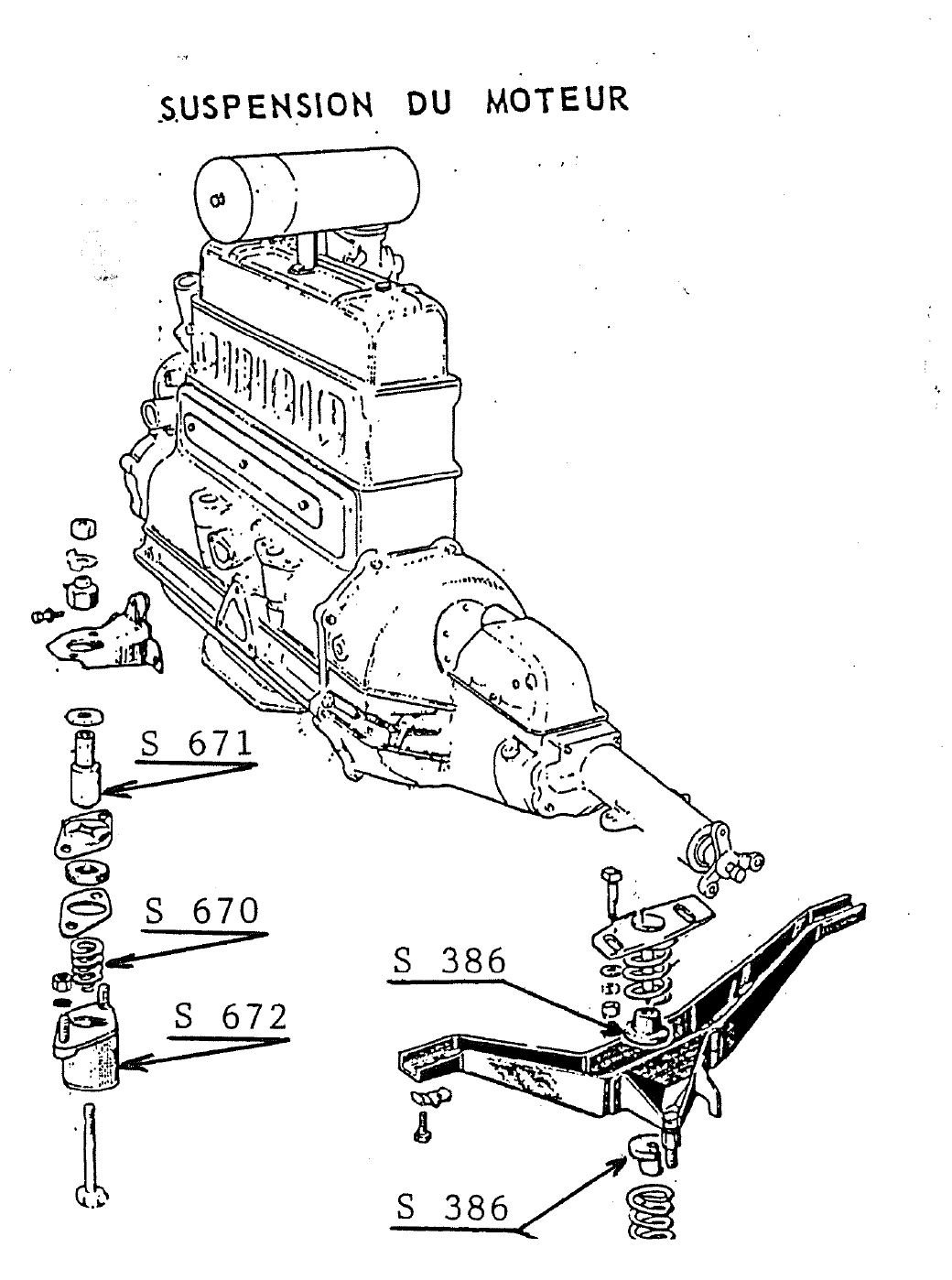 SUSPENSION MOTEUR